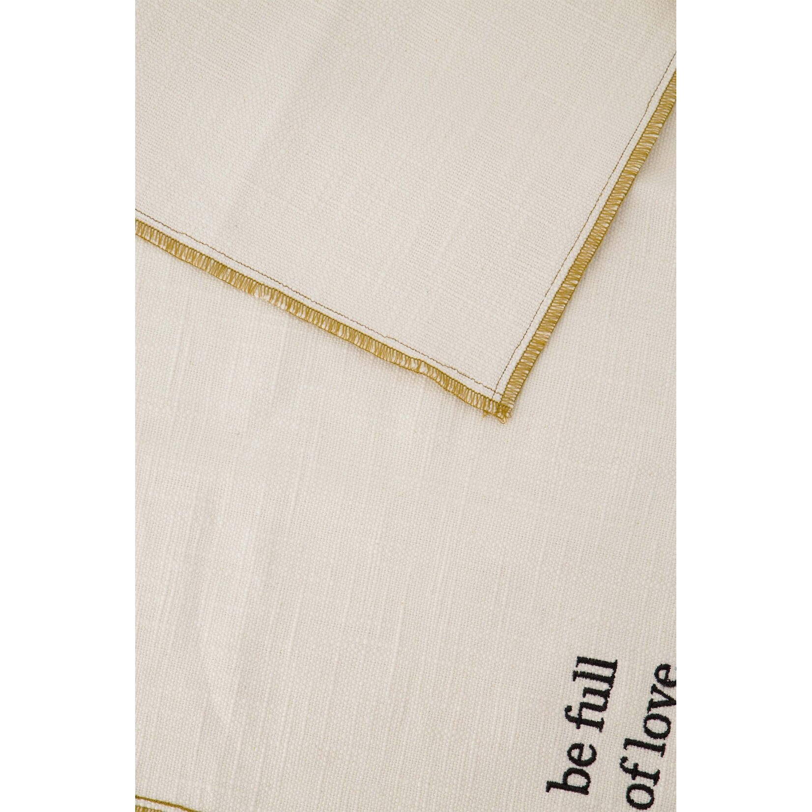 ZUSSS SET VAN 2 PLACEMATS BE FULL OF LOVE WIT