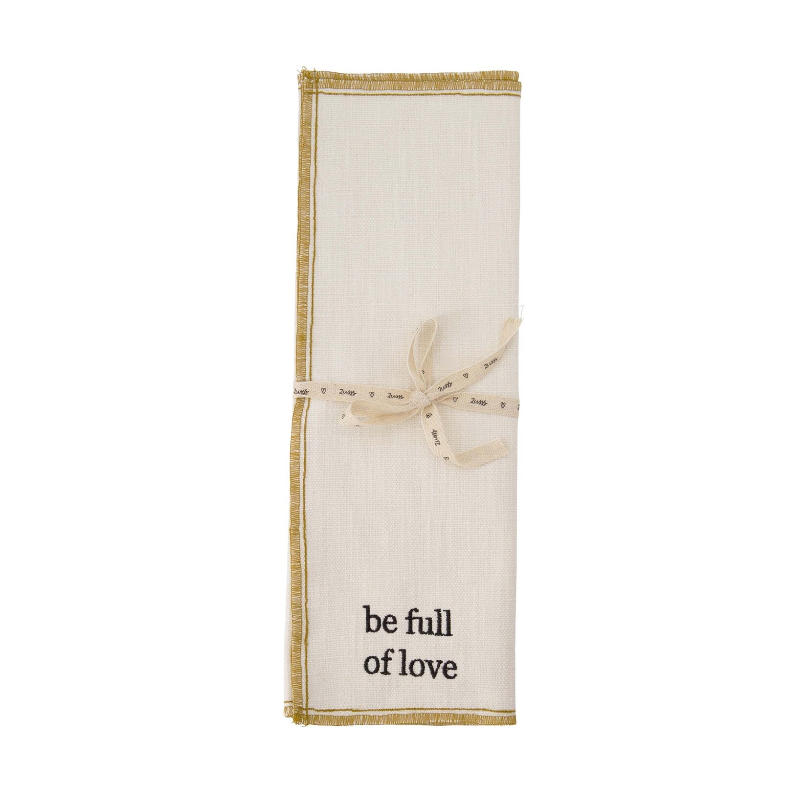 ZUSSS SET VAN 2 PLACEMATS BE FULL OF LOVE WIT