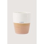 ZUSSS KOFFIEMOK LIEFS WIT/ROZE