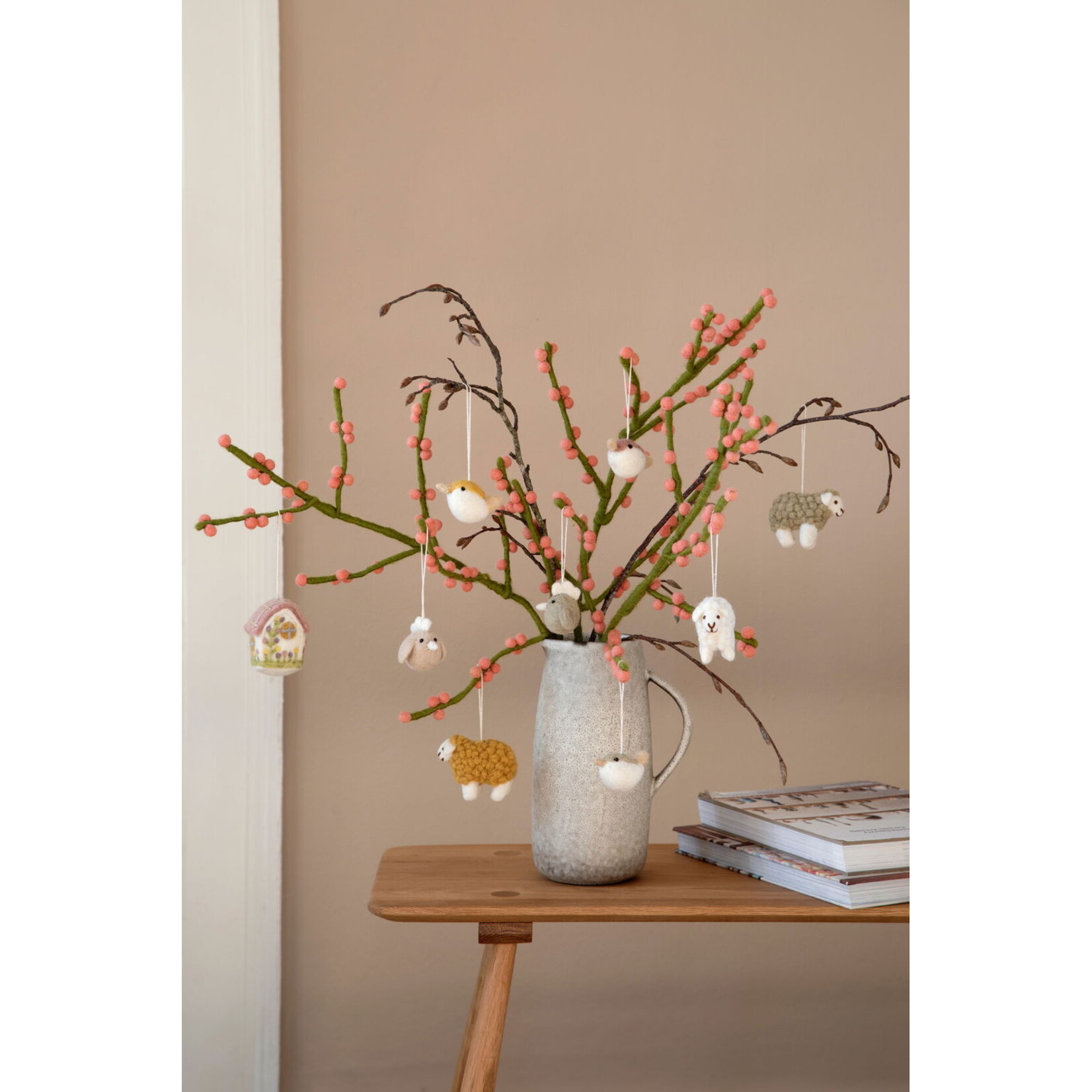 GRY & SIF VILTEN MINI SCHAAP - DUSTY GREEN