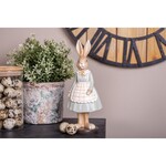 Clayre & Eef DECORATIE KONIJN 9X7X22CM 6PR5128