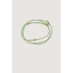 ZUSSS ARMBAND MET HART IMMITATIE SUEDE CORNFLOWER BLUE