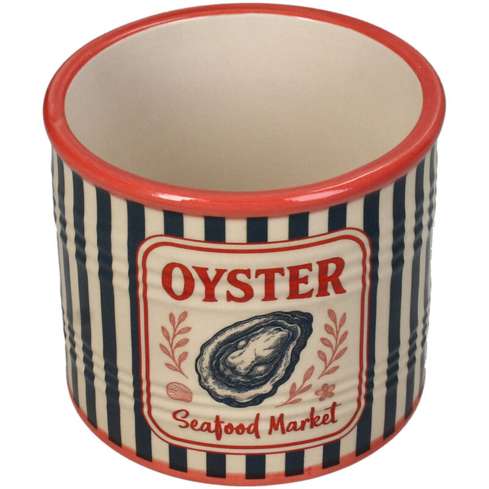 PLANTENPOT OYSTER CAN DOLOMITE BLUE 9CM