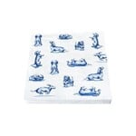 HEINEN DELFTS BLAUW SERVETTEN TECKEL NHAAN