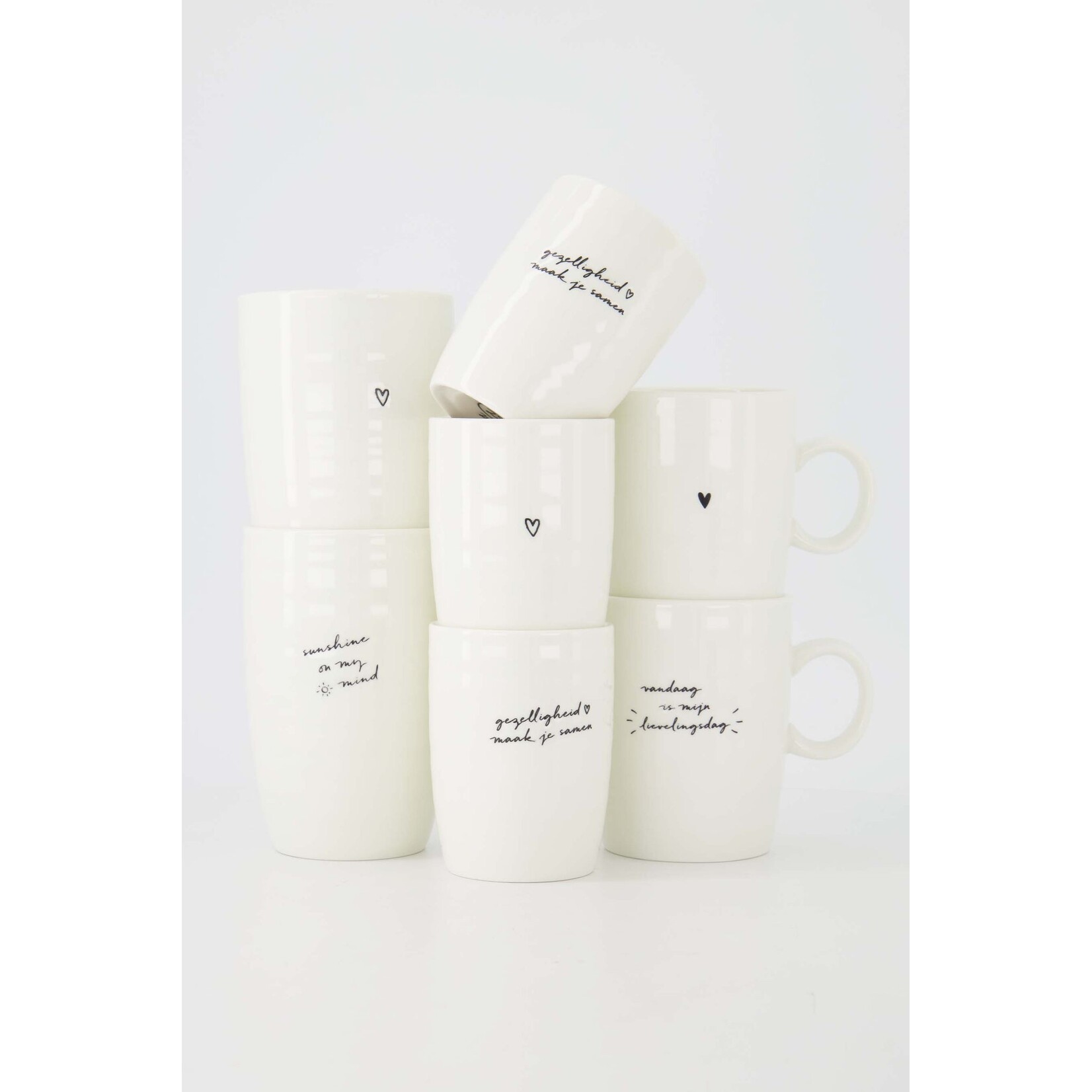 ZUSSS KOFFIEMOK GEZELLIGHEID WIT/ZWART