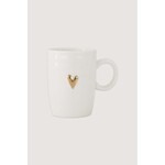 ZUSSS KOFFIEMOK MET OOR HART WIT/GOUD