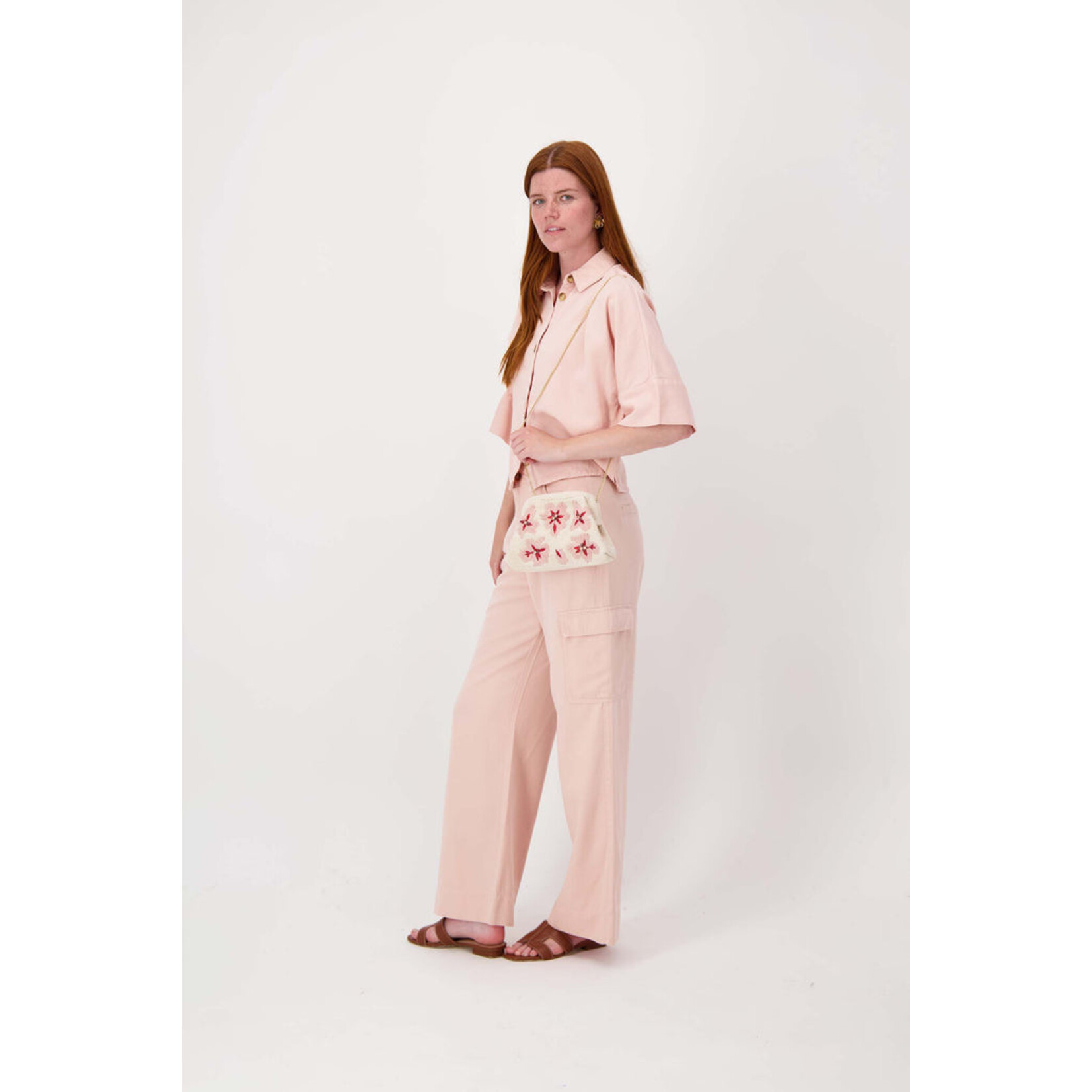 ZUSSS GEBORDUURD BLOEM TASJE