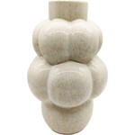 AARDEWERK VAAS BUBBELS BEIGE