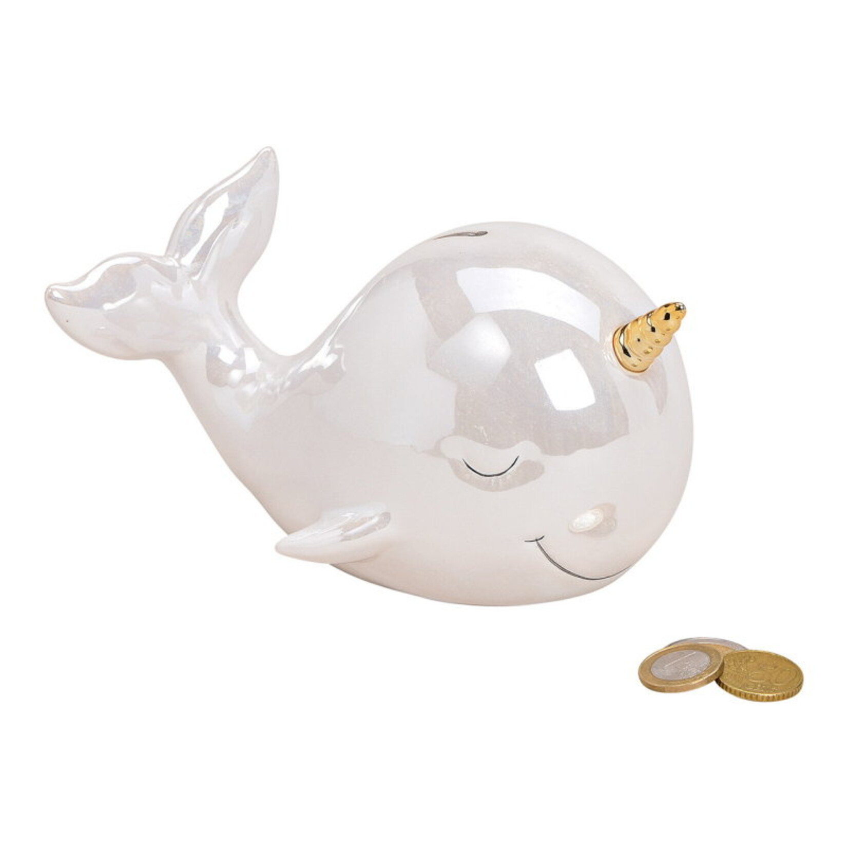 WURM SPAARPOT WALVIS PARELMOER EFFECT KERAMIEK