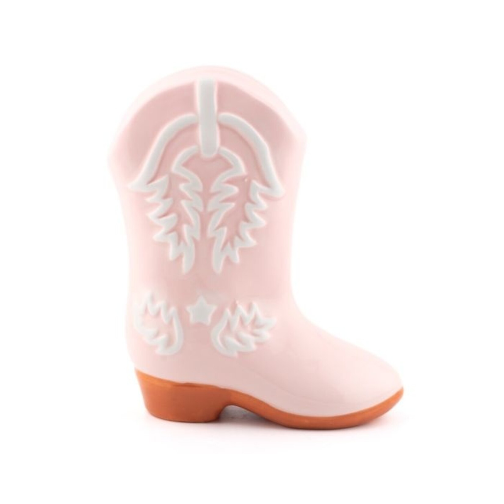 Spaarpot cowboyboot keramiek