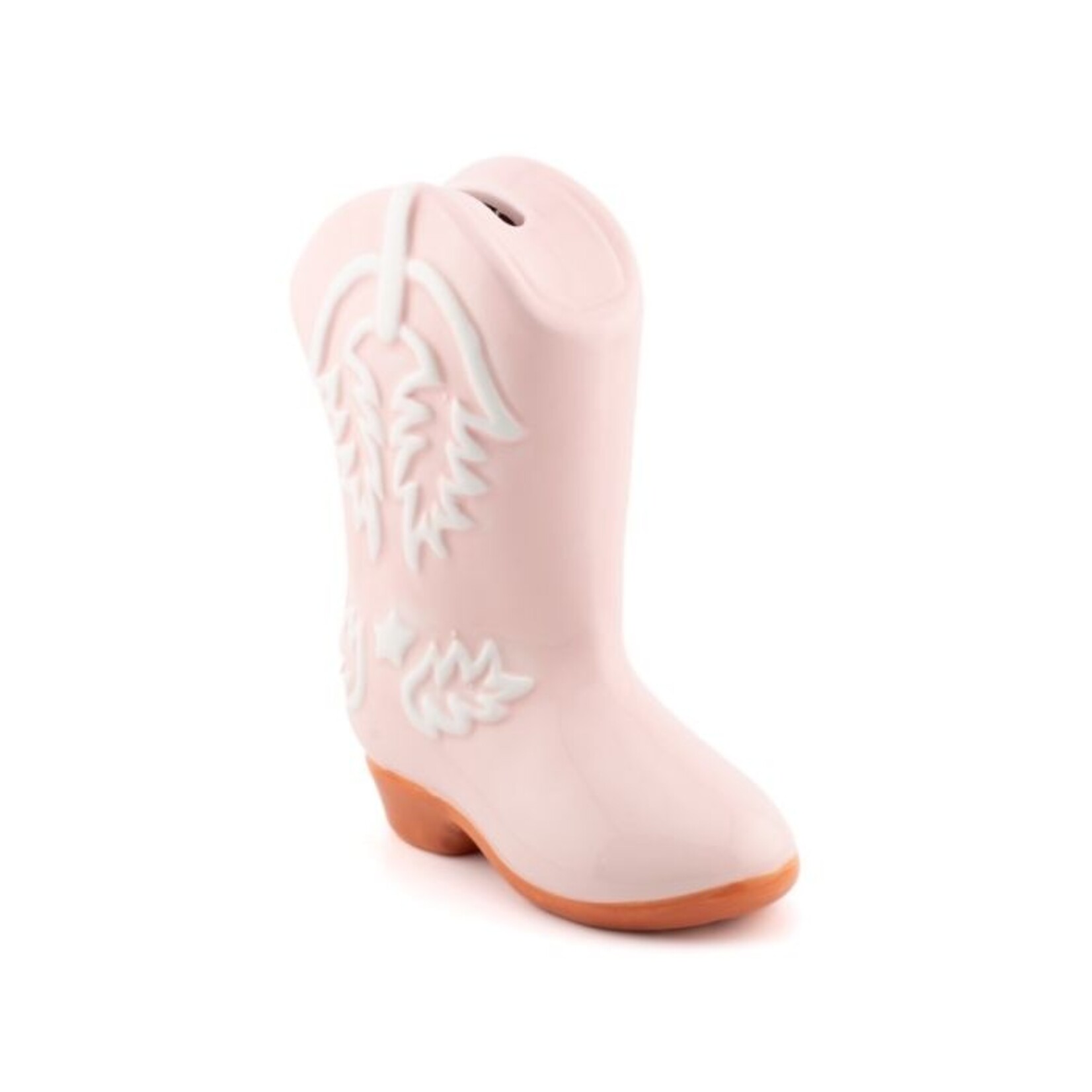 Spaarpot cowboyboot keramiek