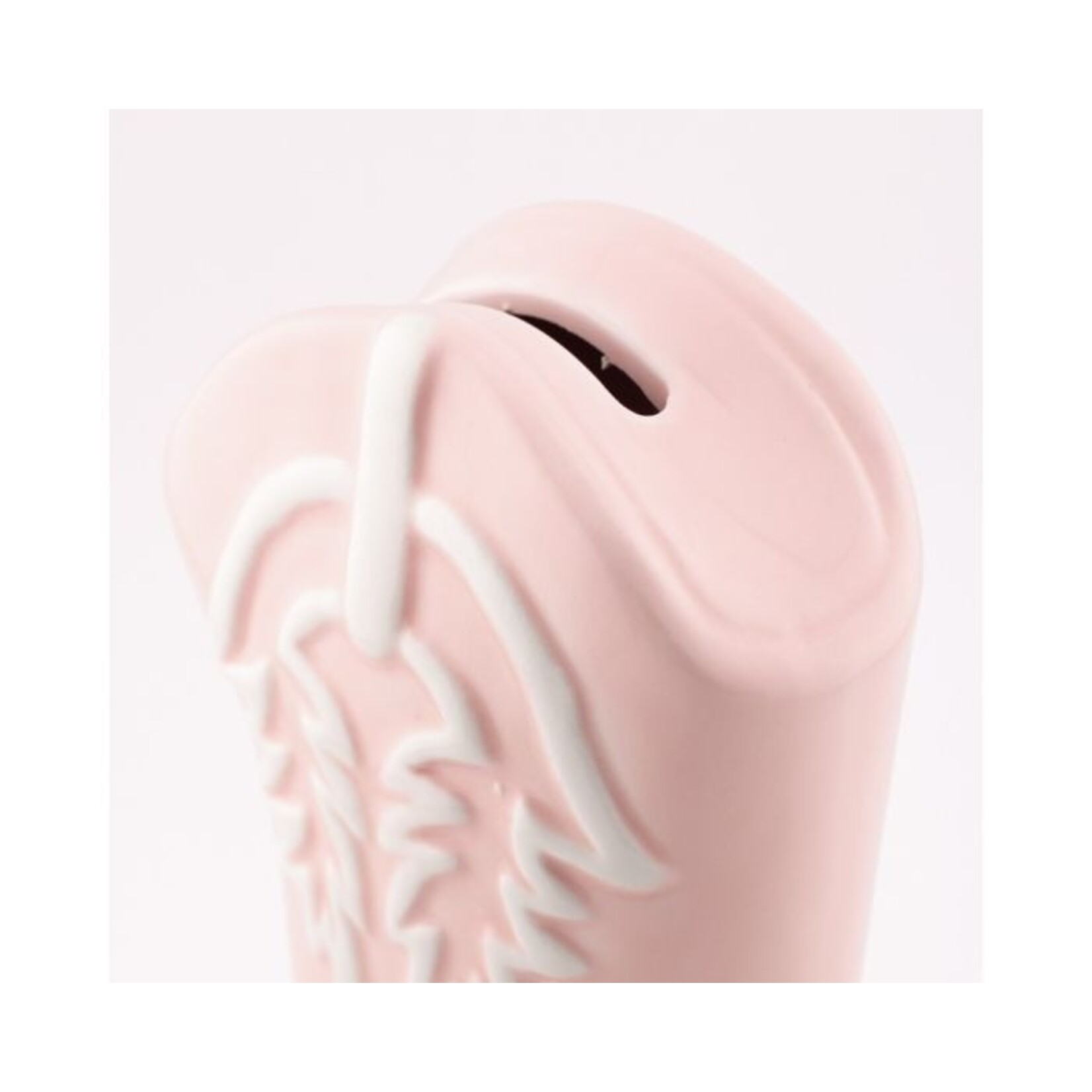 Spaarpot cowboyboot keramiek