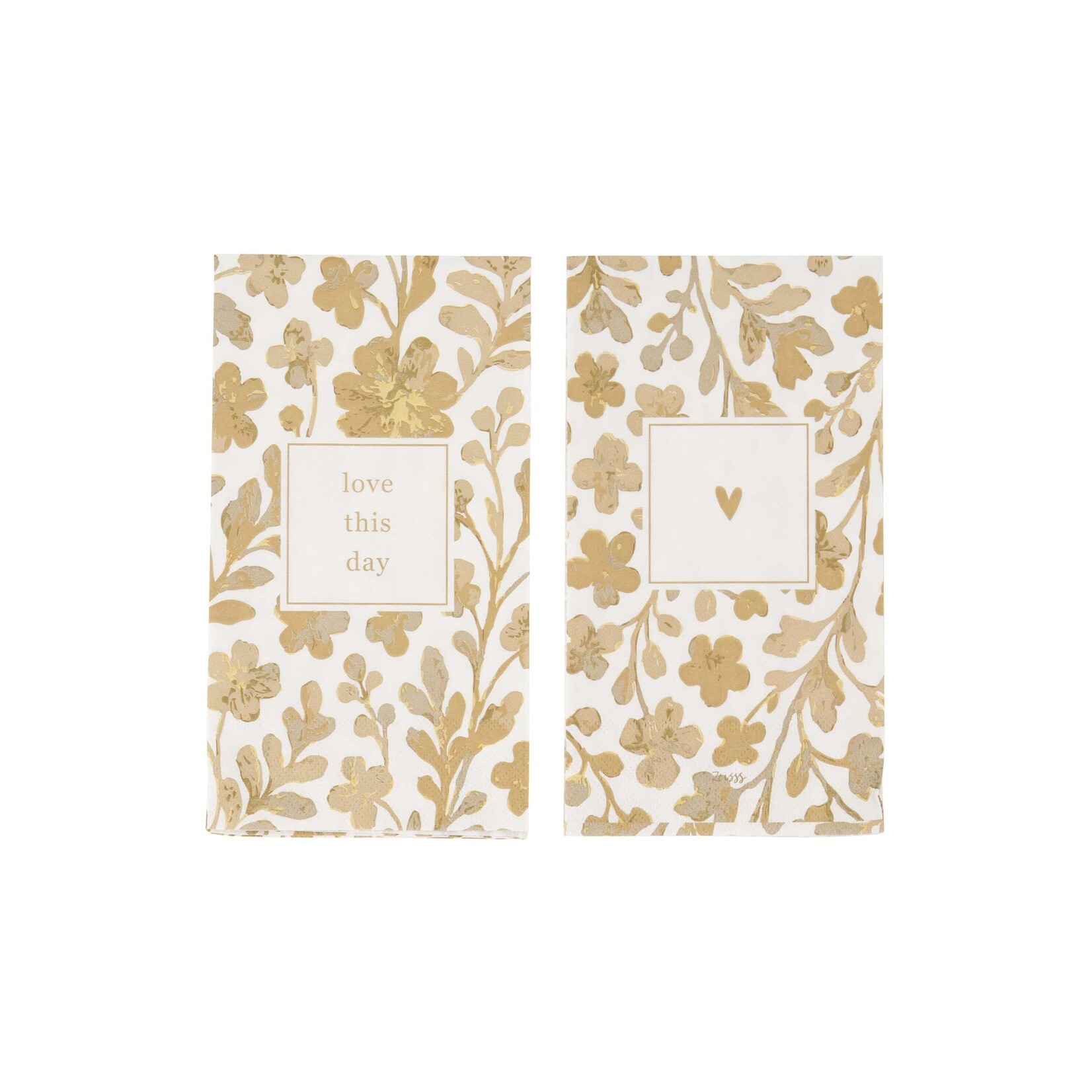 ZUSSS Servetten rechthoek hartje love this day