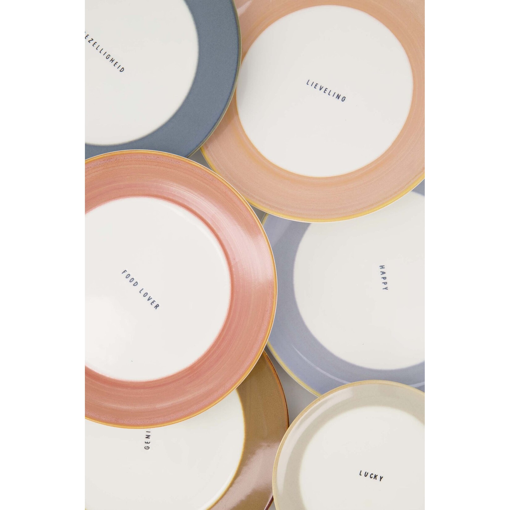 ZUSSS ONTBIJTBORDJE LIEVELING WIT/ LICHTROZE