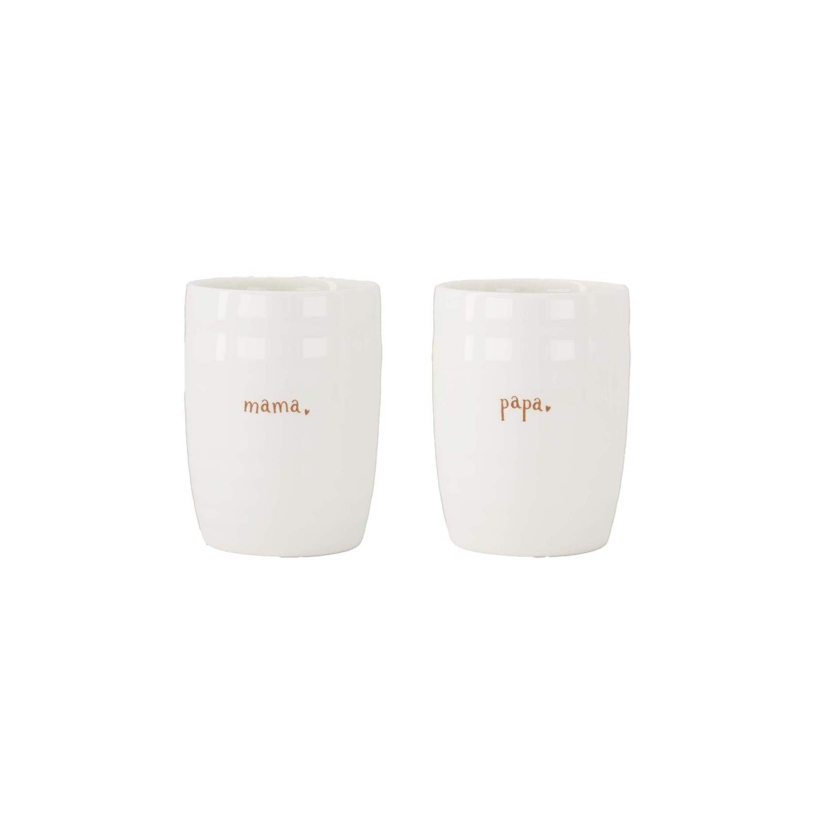 ZUSSS SET VAN 2 MOKKEN MAMA & PAPA