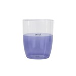 ZUSSS DRINKGLAS SMILE LIGHT BLUE