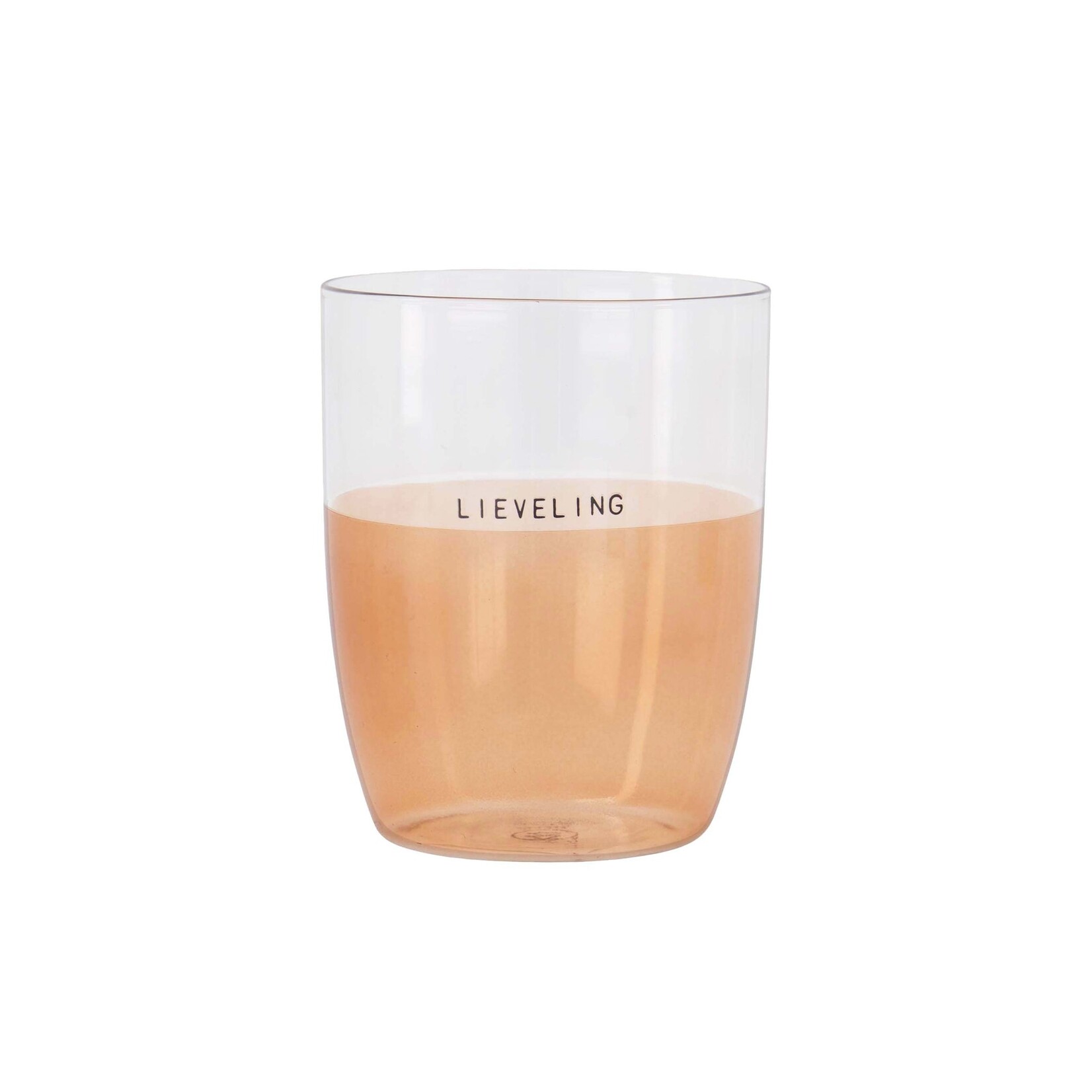 ZUSSS DRINKGLAS LIEVELING LIGHT PINK