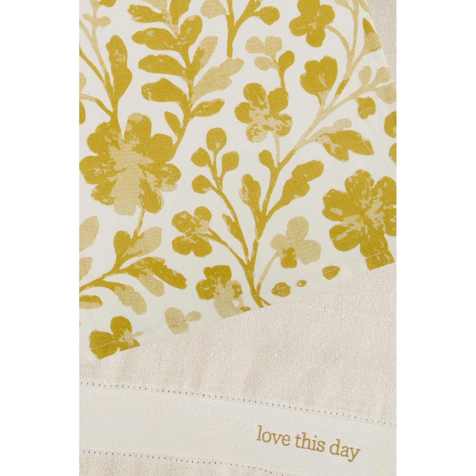 ZUSSS KEUKENSET LOVE THIS DAY BLOEMEN WHITE/GOLD