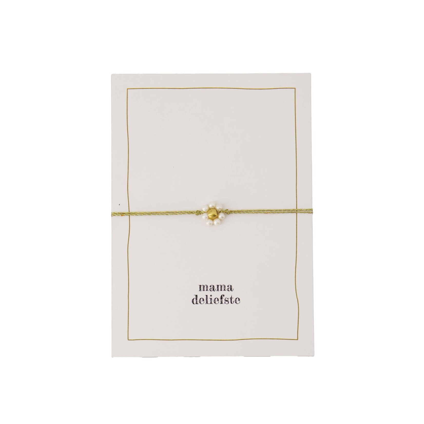 ZUSSS Ansichtkaart armbandje Mama Deliefste