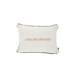 ZUSSS KUSSEN YOU ARE THE SUN HARTJES  35X25CM WHITE/GREEN
