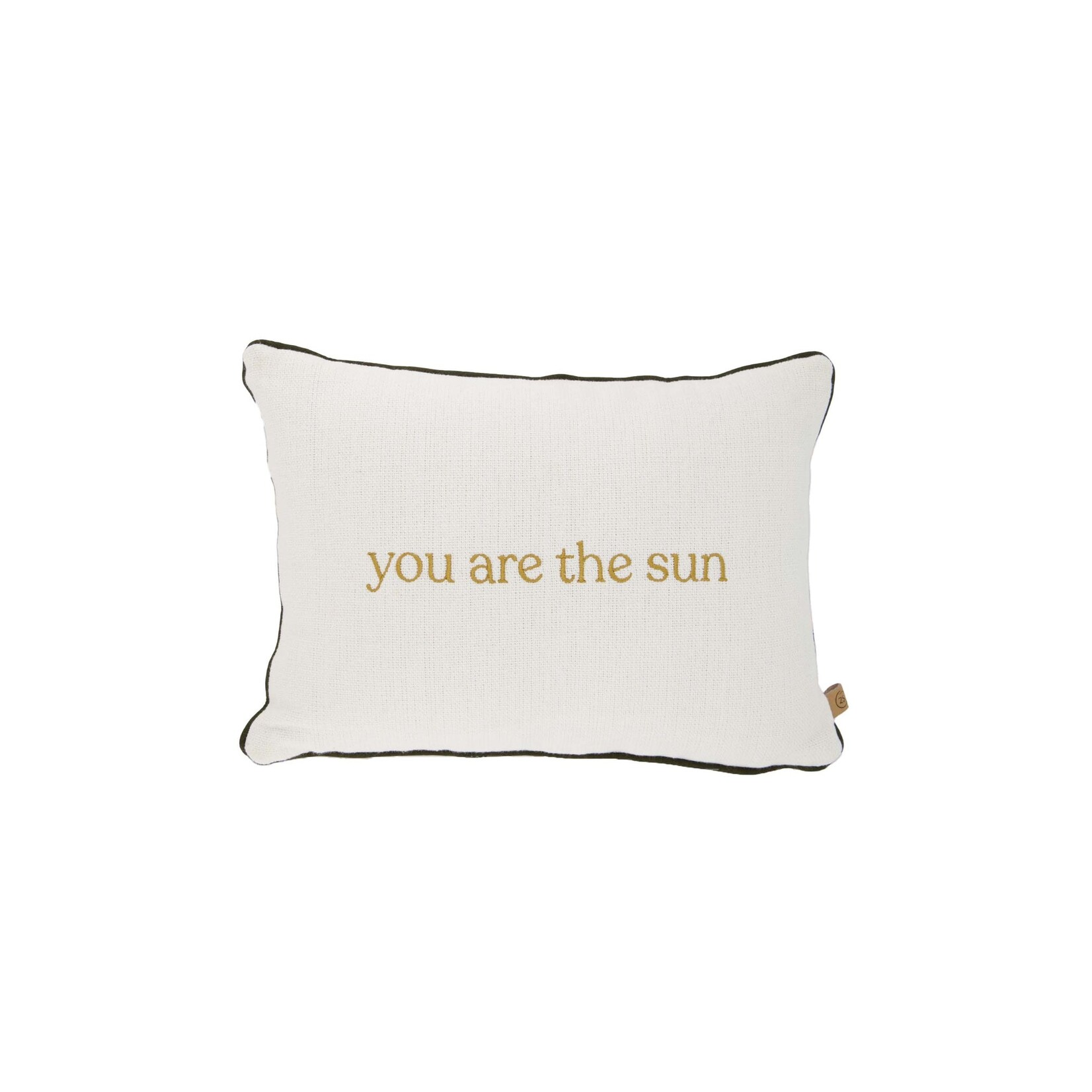 ZUSSS KUSSEN YOU ARE THE SUN HARTJES  35X25CM WHITE/GREEN