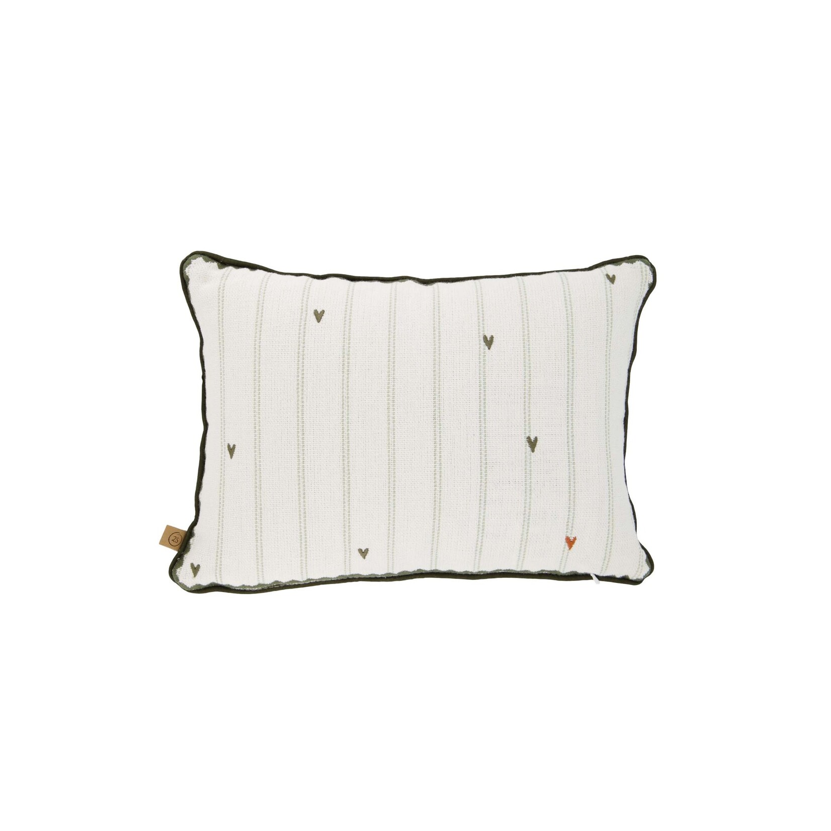 ZUSSS KUSSEN YOU ARE THE SUN HARTJES  35X25CM WHITE/GREEN