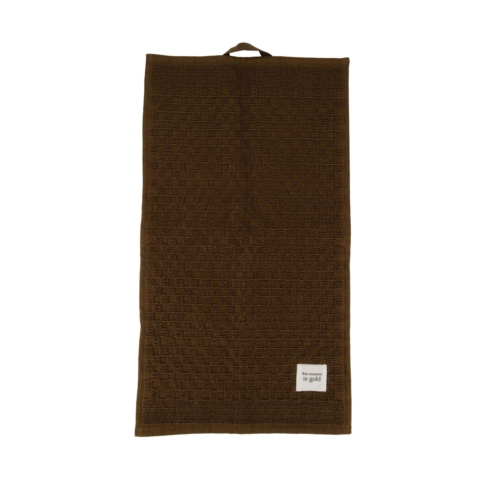 ZUSSS GASTENDOEKJE THIS MOMENT IS GOLD BROWN
