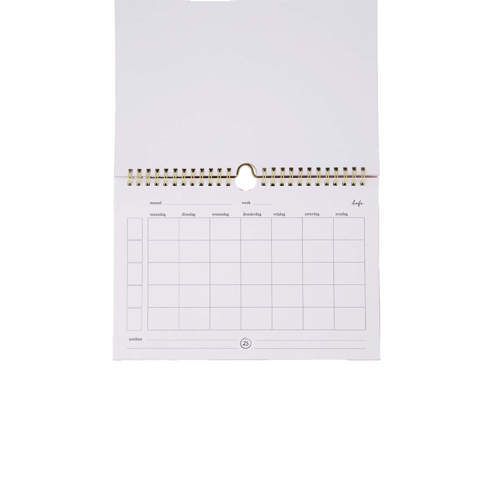 ZUSSS WEEKPLANNER TODAY IS A LOVELY DAY HARTJE