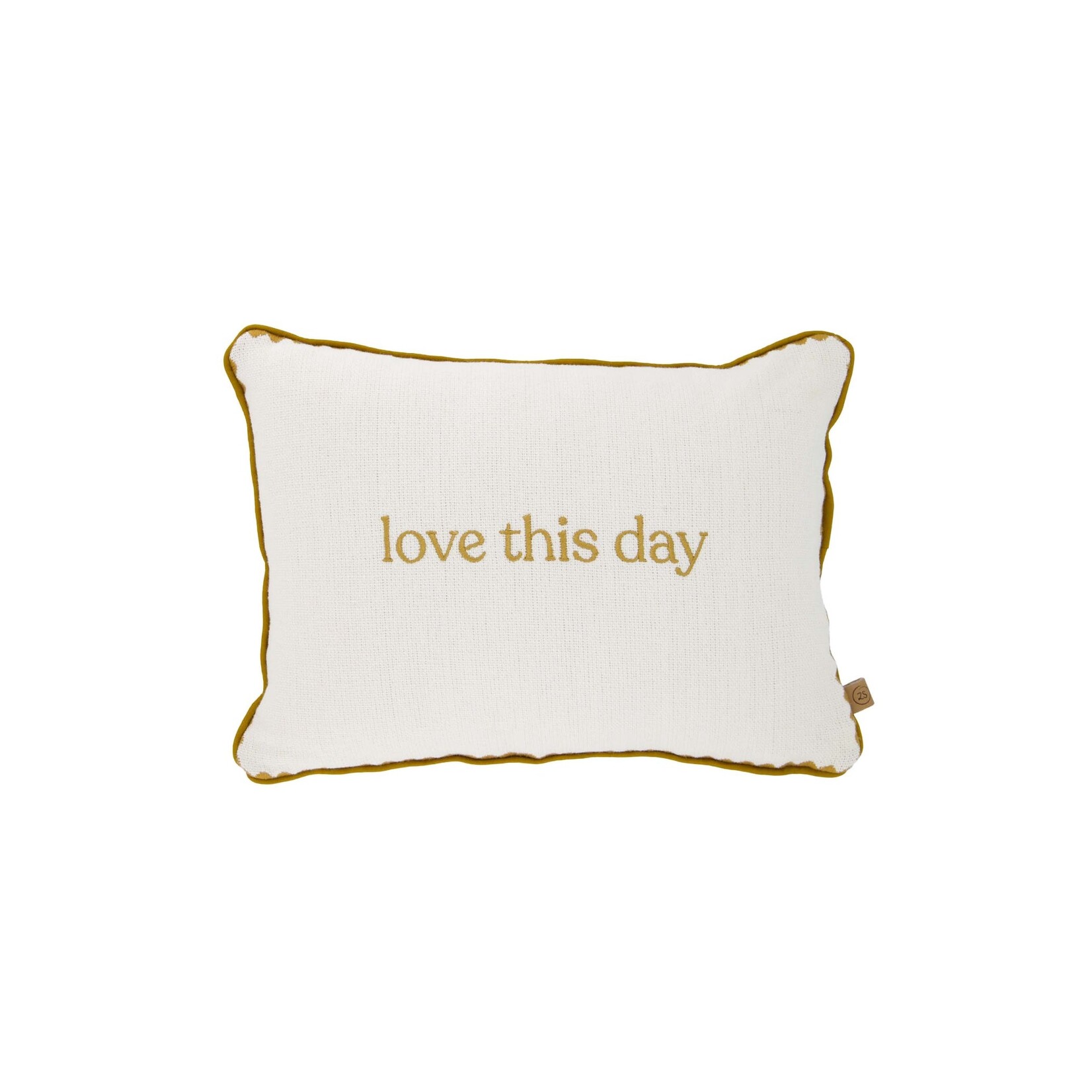 ZUSSS KUSSEN LOVE THIS DAY  35X25CM WHITE/GOLD
