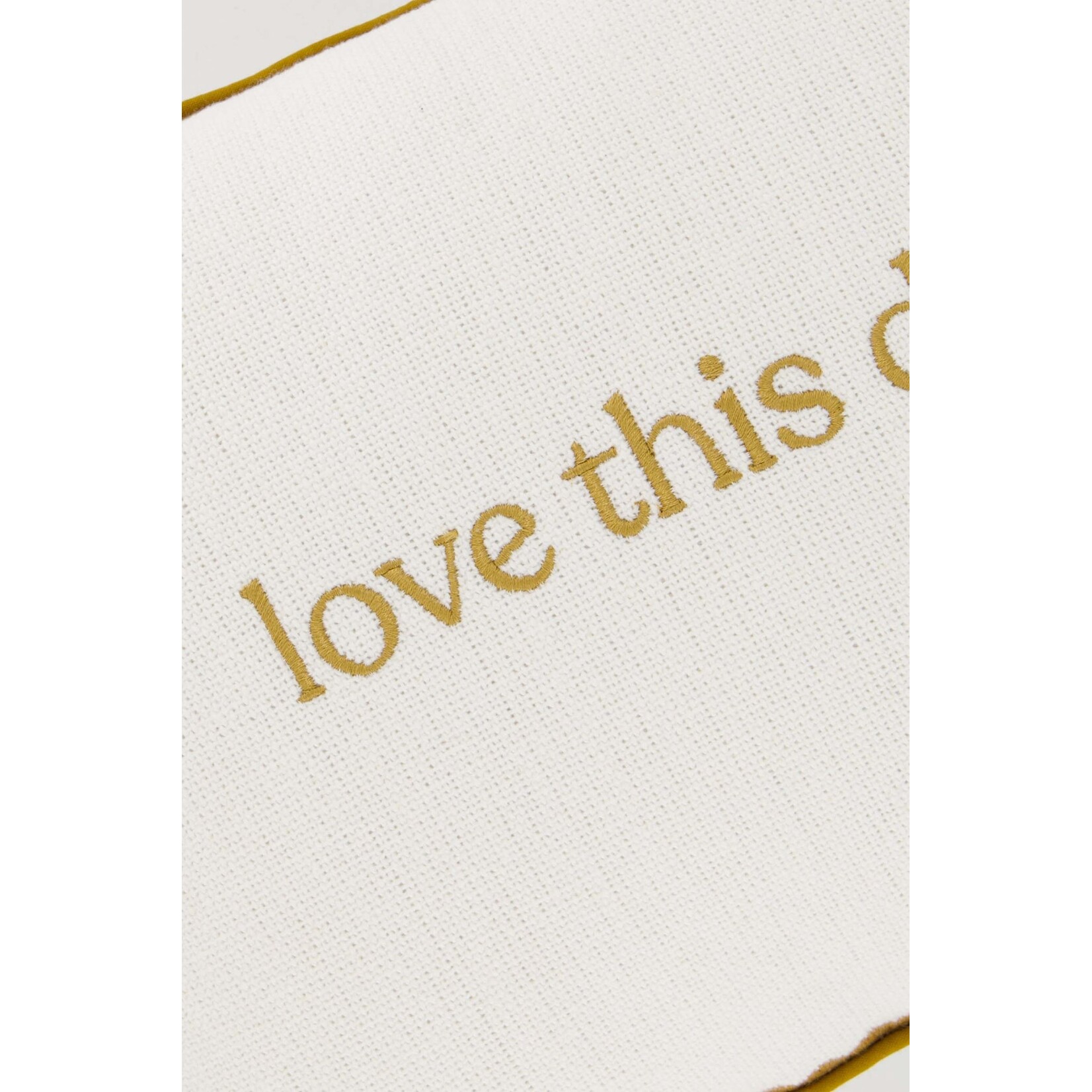 ZUSSS KUSSEN LOVE THIS DAY  35X25CM WHITE/GOLD