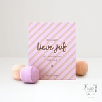 Mini bath bombs Bedankt lieve juf