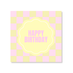 HOUSEVITAMIN Servetten - Happy Birthday geel