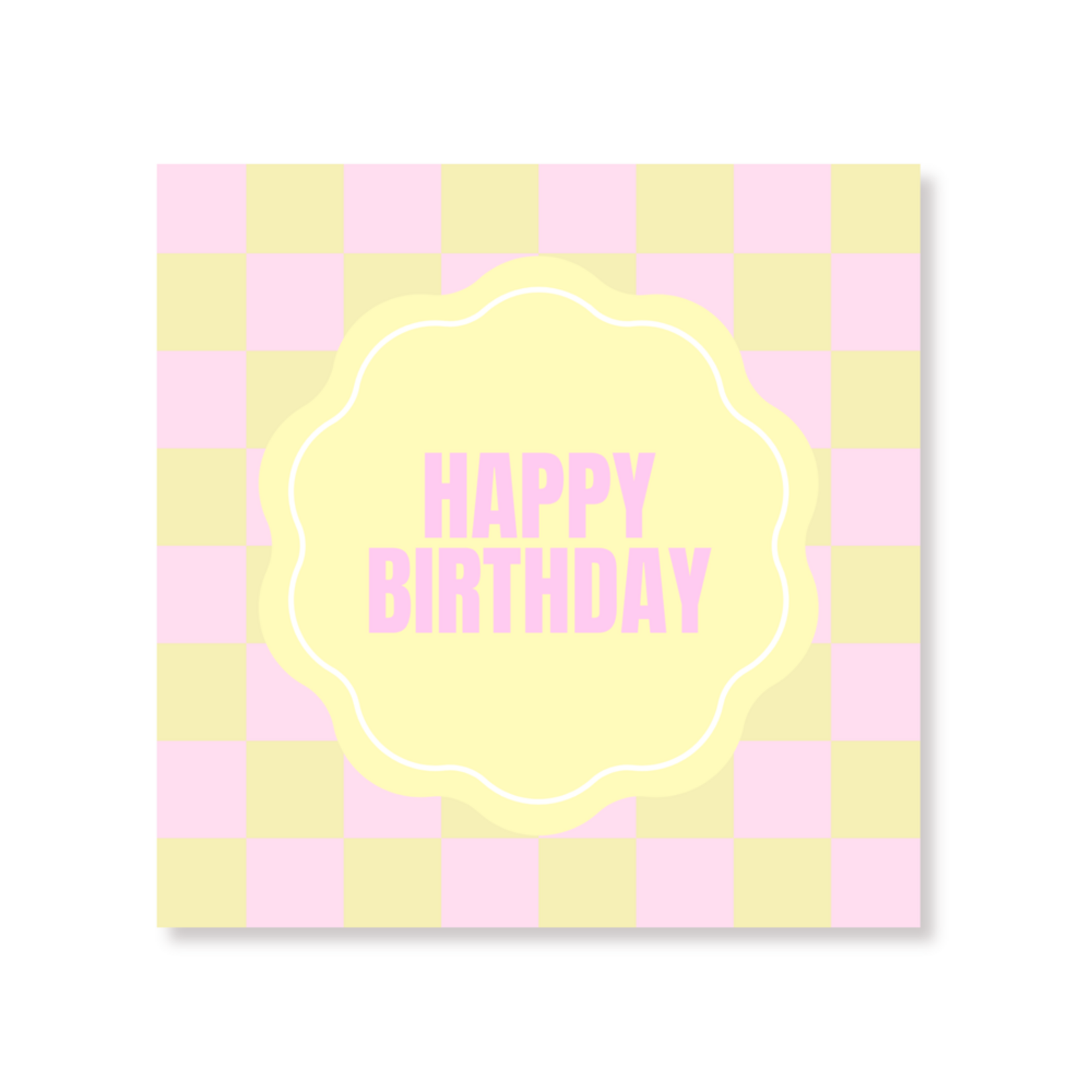HOUSEVITAMIN Servetten - Happy Birthday geel
