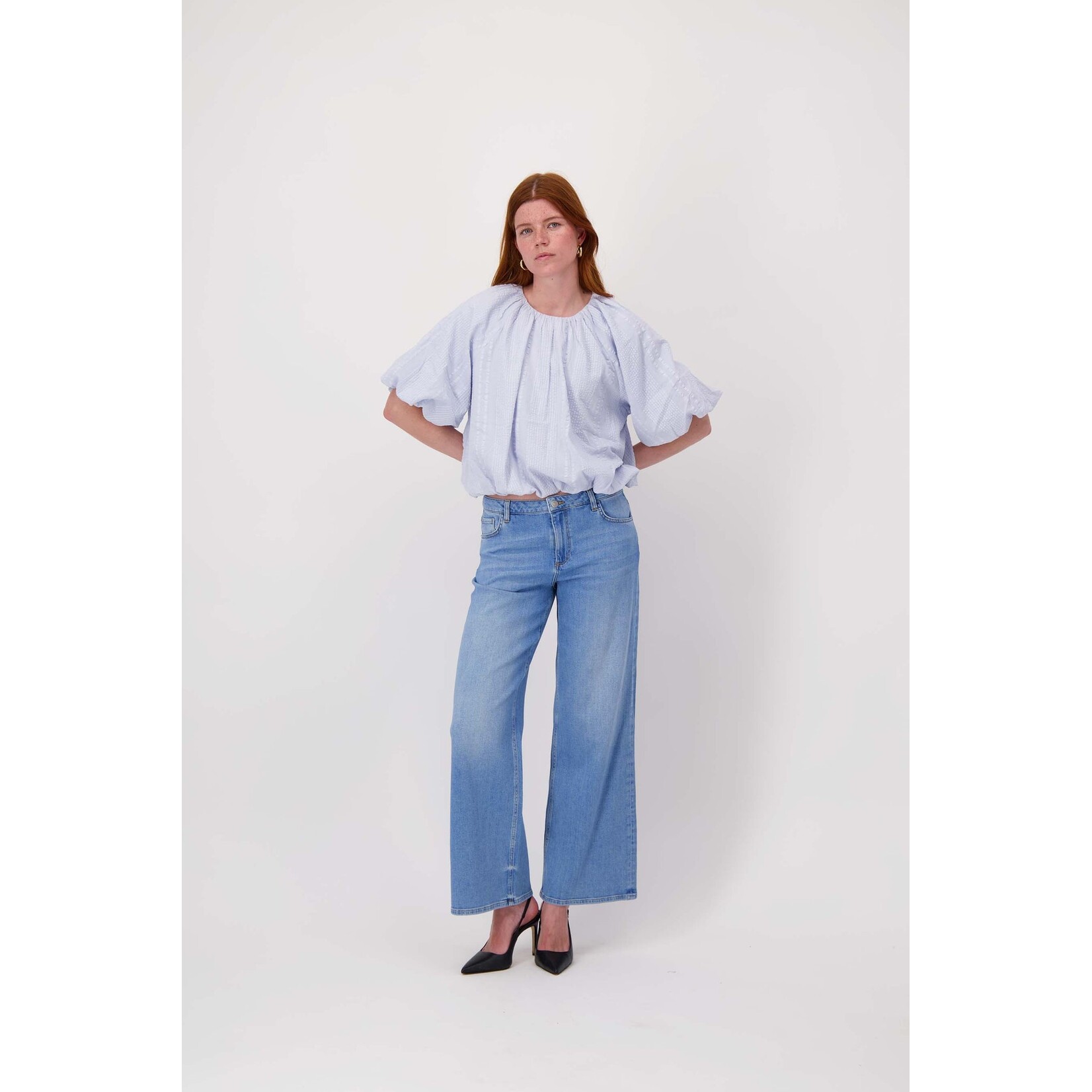 ZUSSS Wide leg jeans Maat L