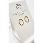 Oorbellen OVAL CIRCLE GOUD