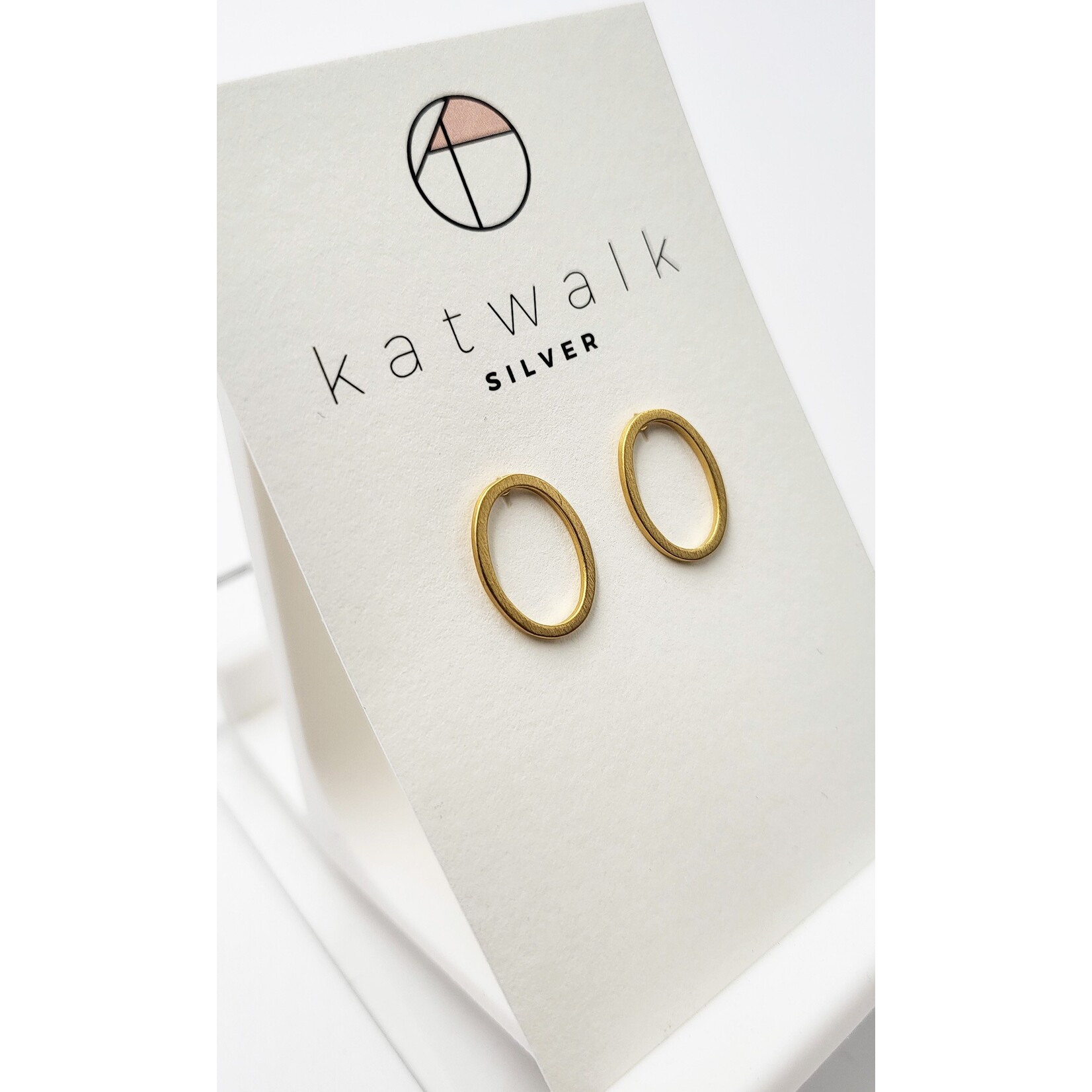Oorbellen OVAL CIRCLE GOUD