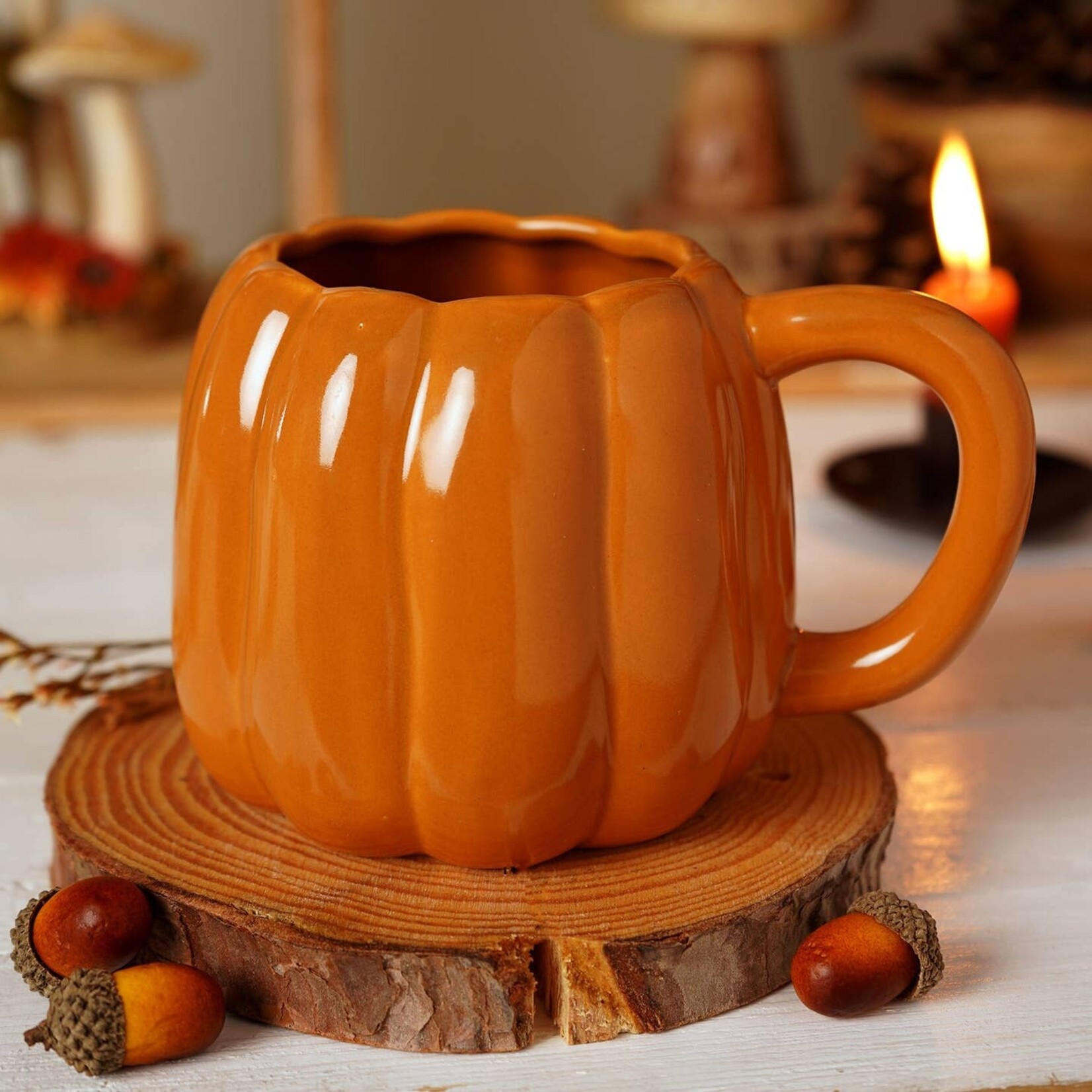 WIDDOP Widdop Country Living Pompoenvormige Mok Oranje