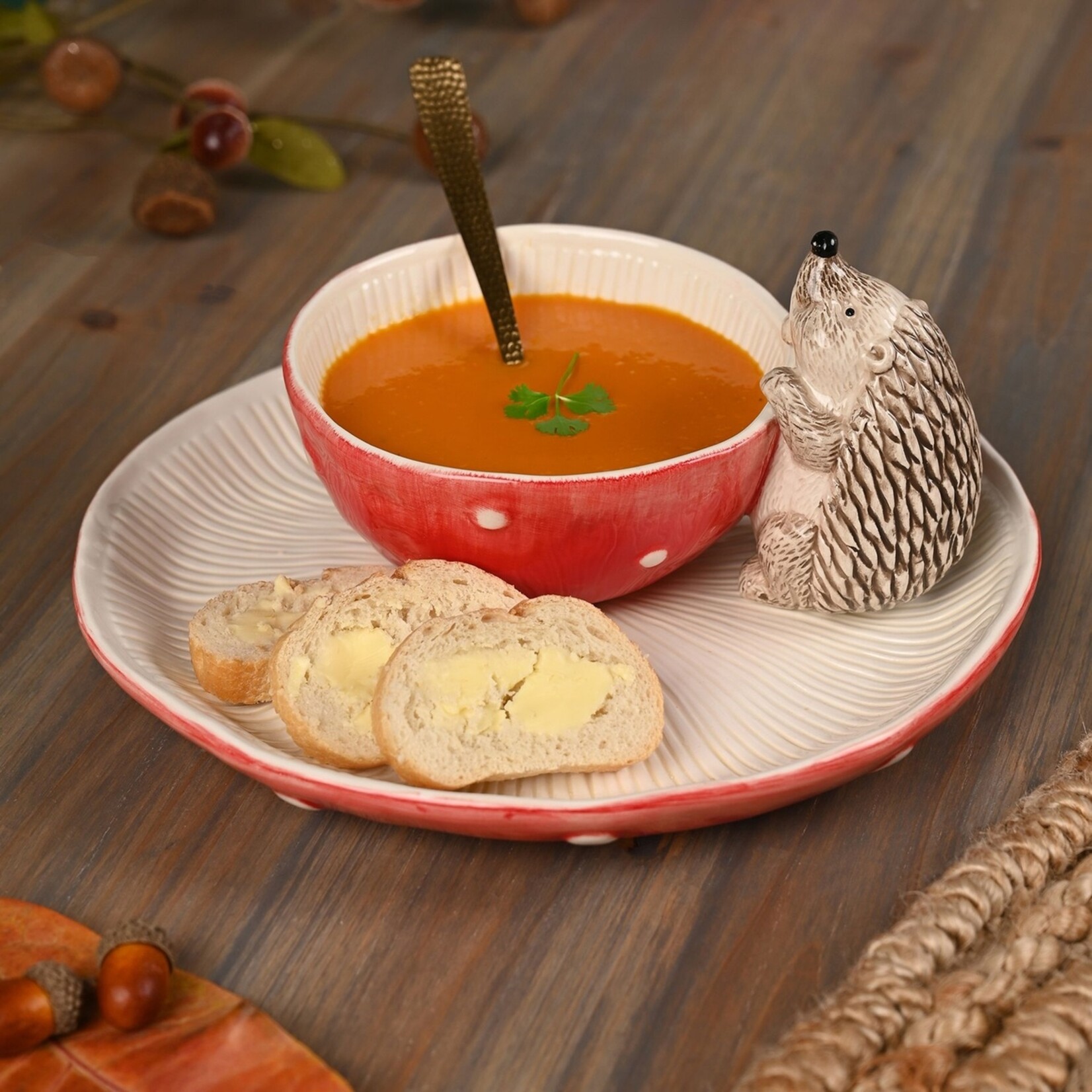 WIDDOP Widdop Country Living Serveerschaal Paddenstoel & Egel