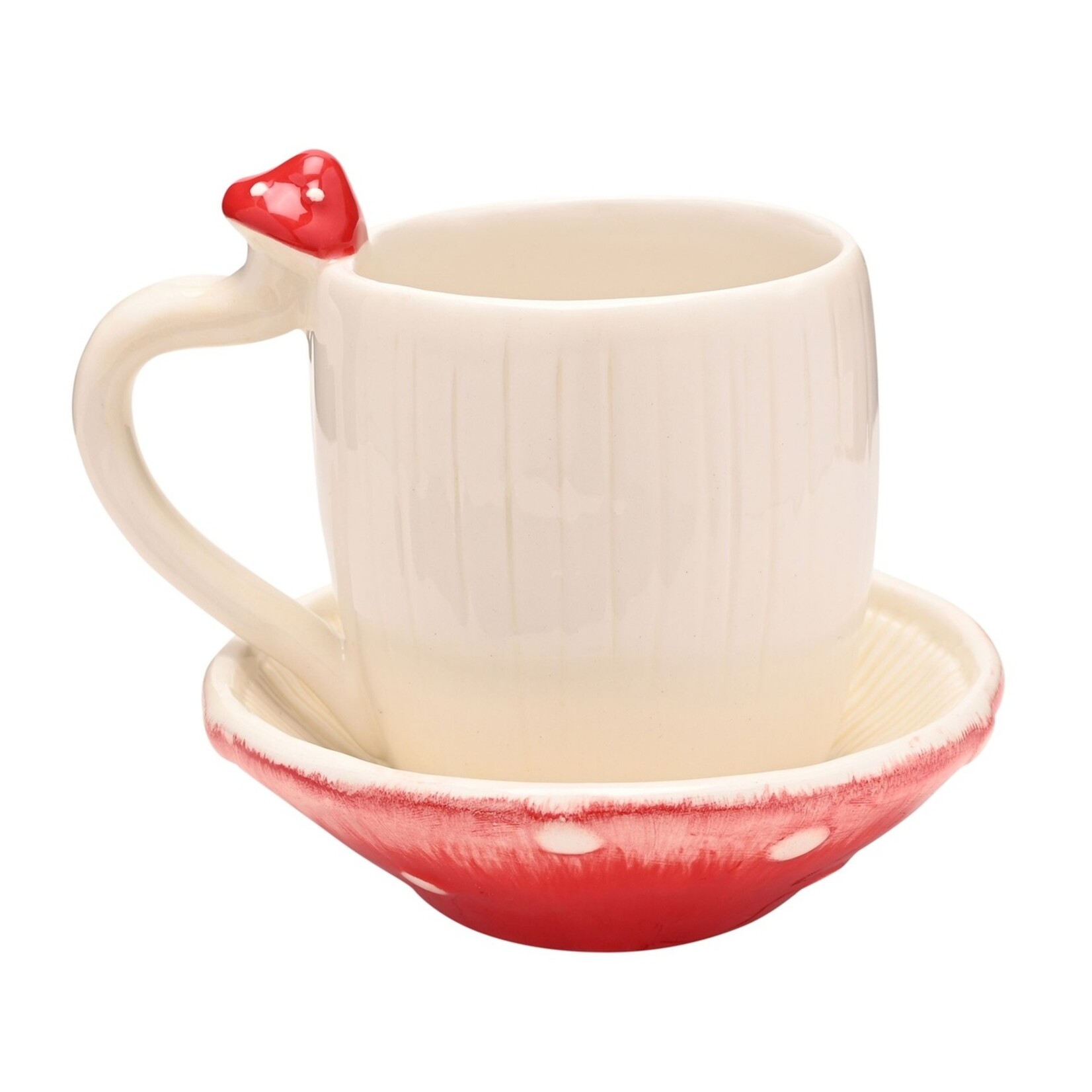 WIDDOP Widdop Country Living Paddenstoel Mok met Schotel
