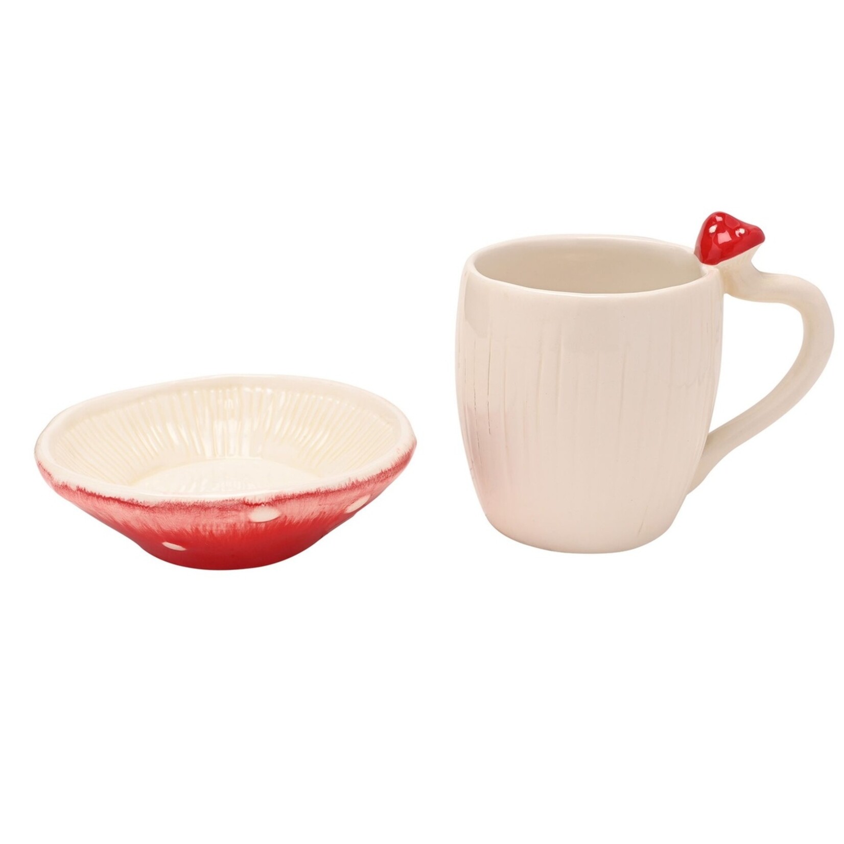 WIDDOP Widdop Country Living Paddenstoel Mok met Schotel