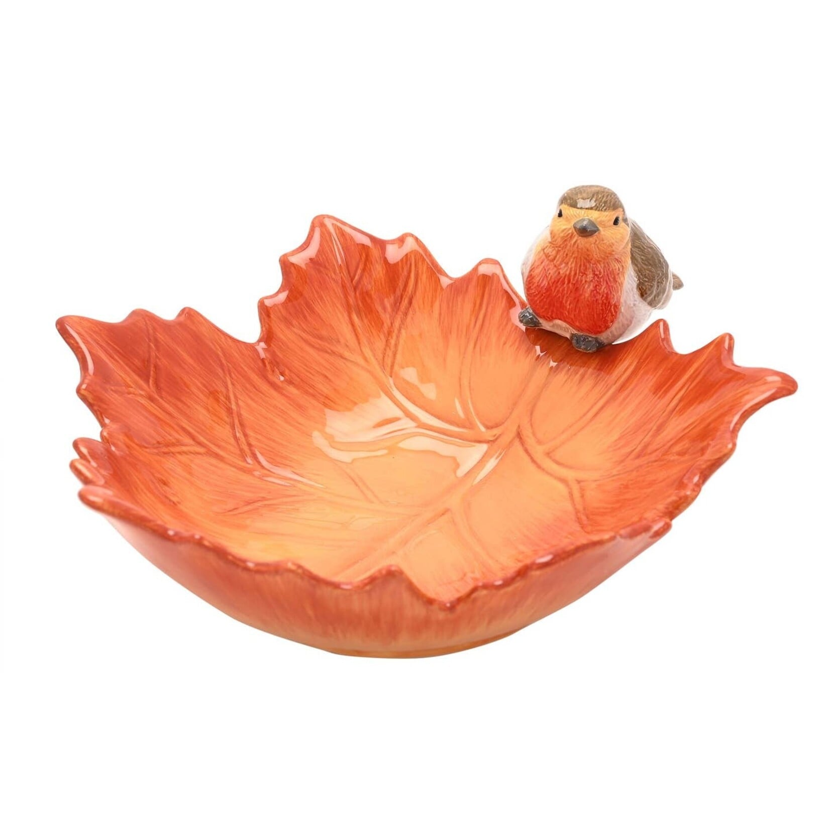 WIDDOP Widdop Country Living Serveerschaal Blad met Roodborstje