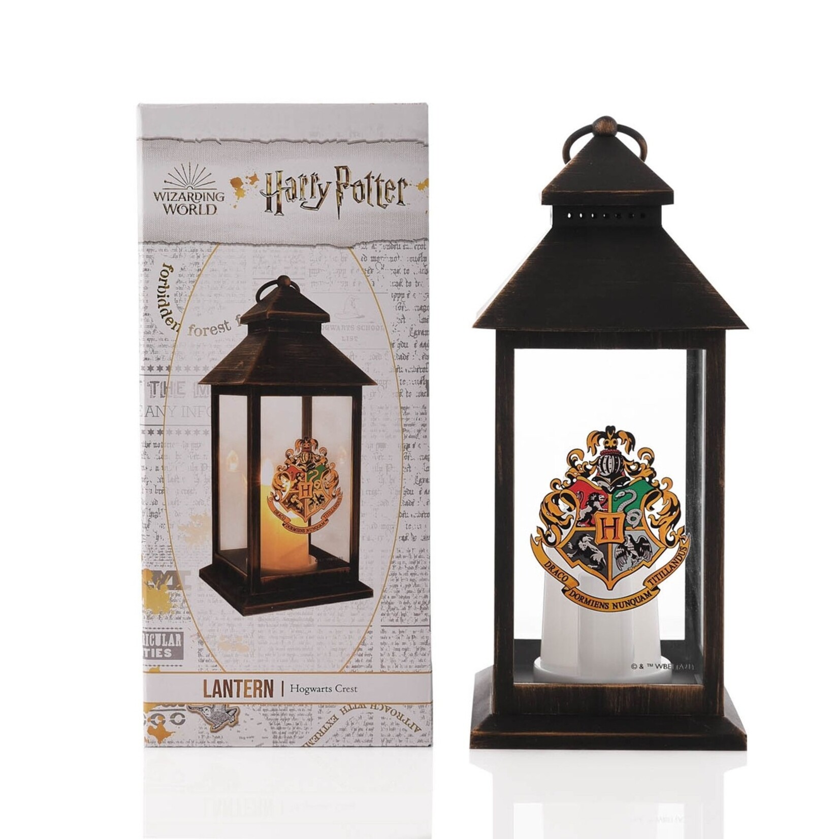 WIDDOP Harry Potter LED Lantaarn met Hogwarts Wapen 35 cm
