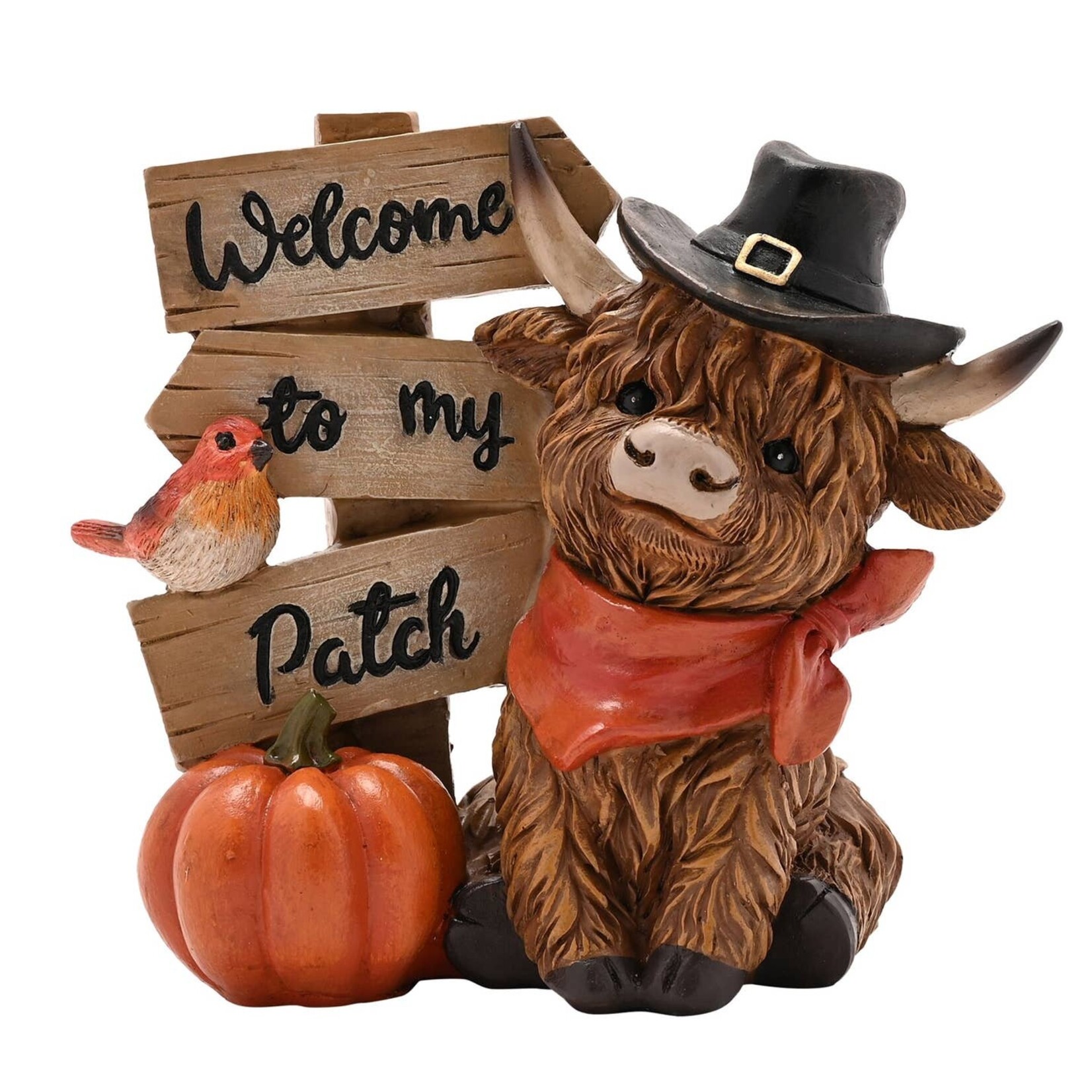 WIDDOP Widdop Country Living Highland Cow Welcome to my Patch 12 cm