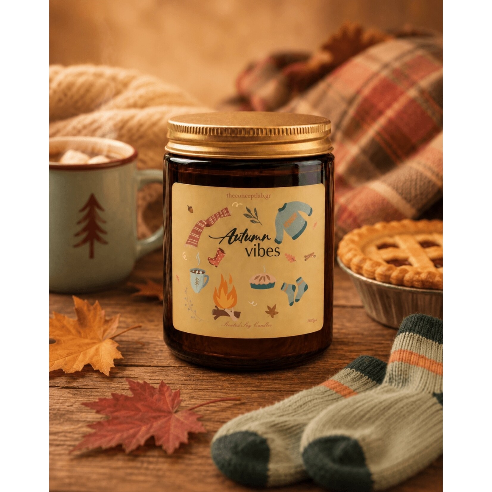 The Concept Lab The Concept Lab Autumn Vibes Handmade Soy Candle 200 g