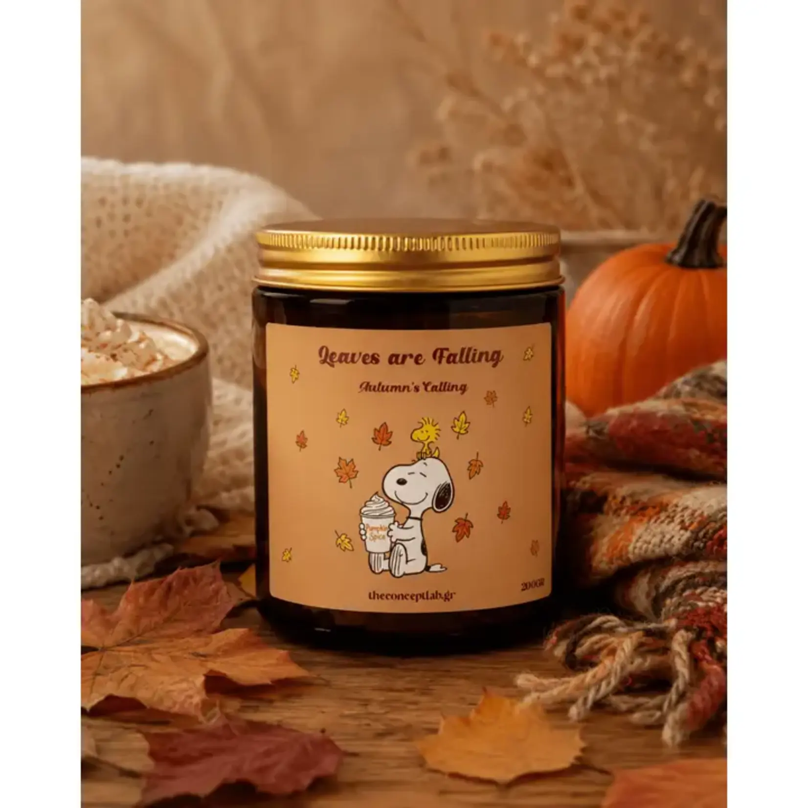 The Concept Lab The Concept Lab Snoopy Geurkaars Leaves are Falling – Carrot Cake