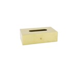 Zusss TISSUE BOX HEART GOLD
