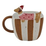 Clayre & Eef MOK 400ML WIT KERAMIEK