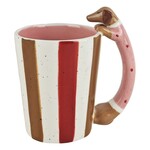 Clayre & Eef MOK 300ML ROOD KERAMIEK