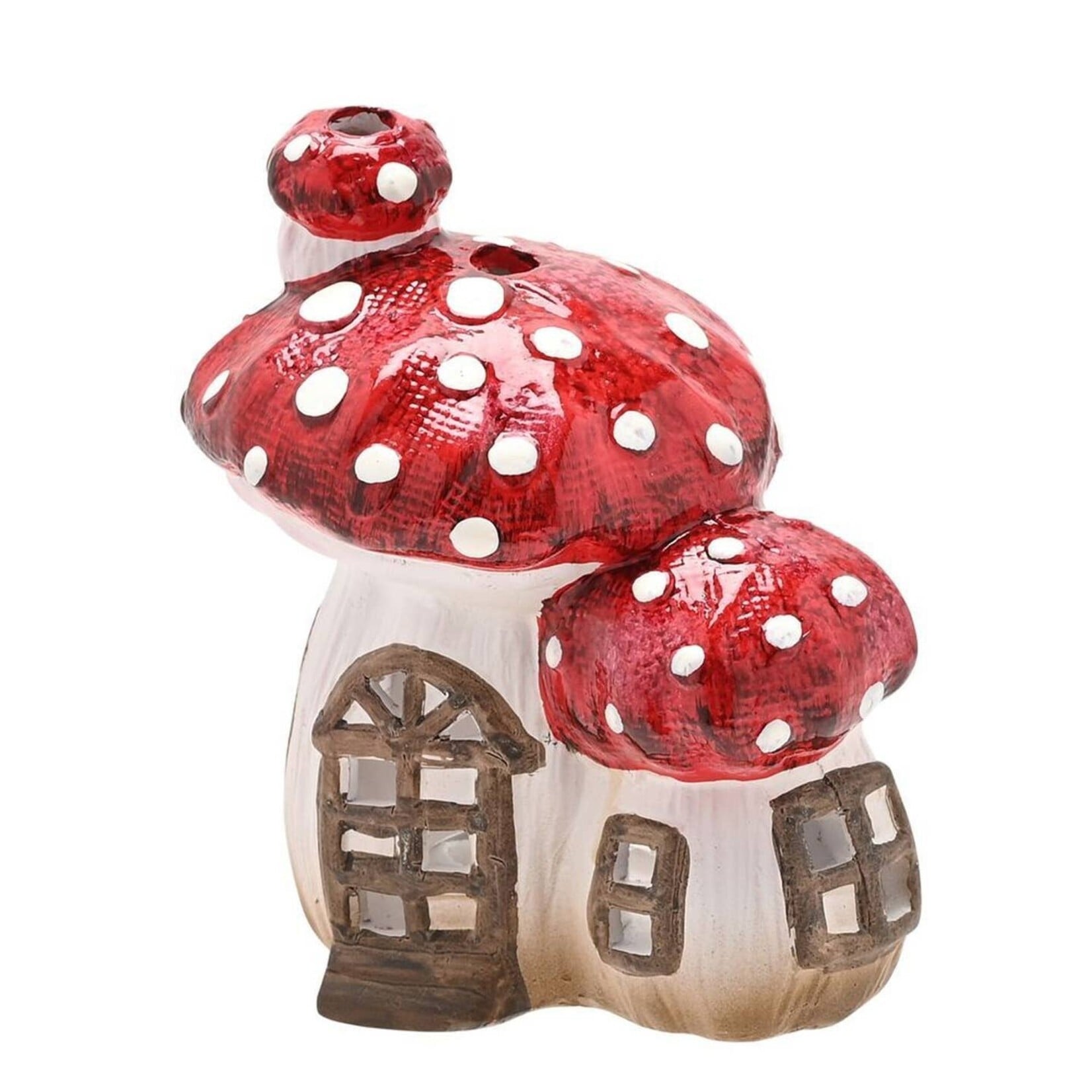 Widdop Country Living Waxinelichthouder Paddenstoelenhuisje Multicolor