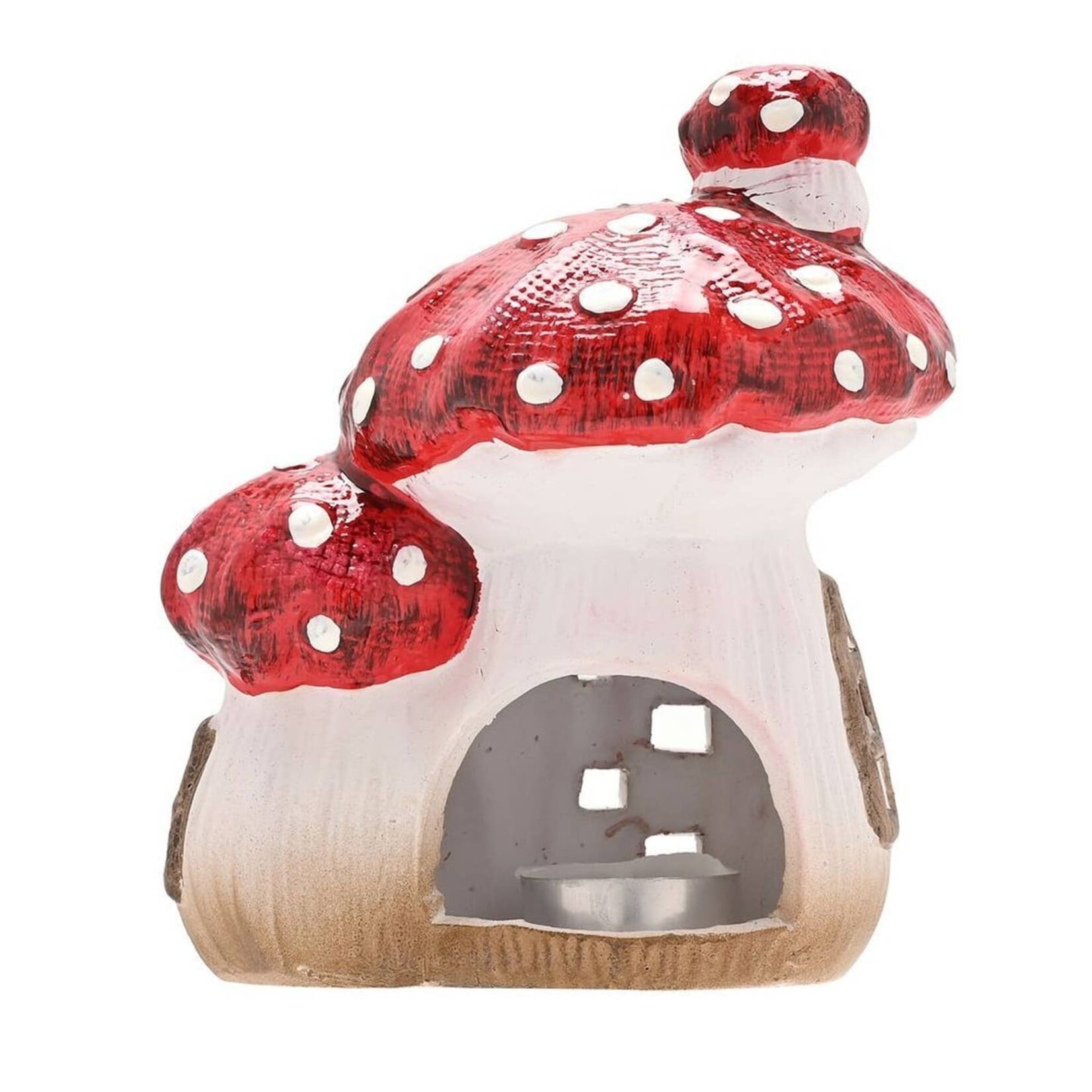 Widdop Country Living Waxinelichthouder Paddenstoelenhuisje Multicolor